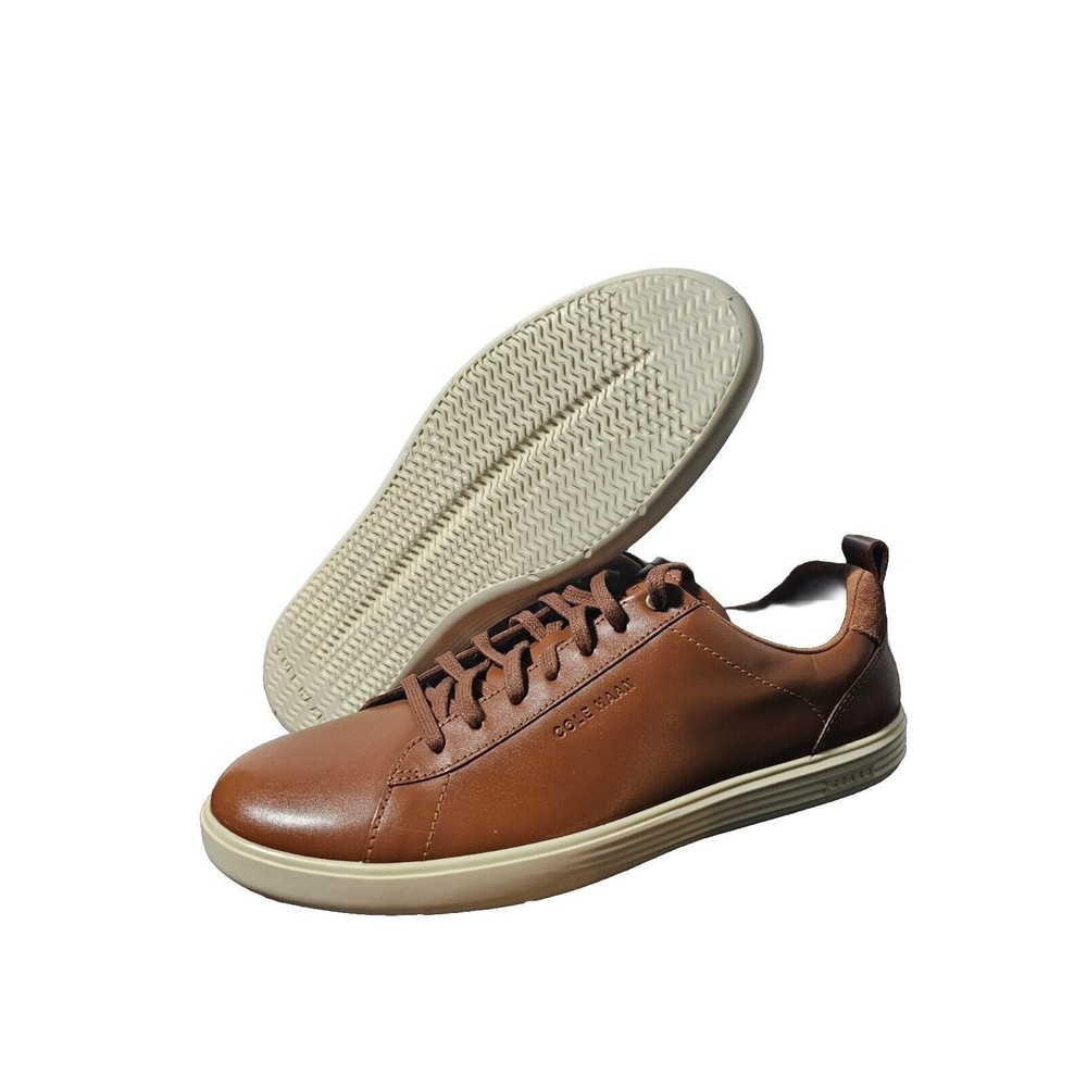 Cole Haan Mens Grand Crosscourt II Sneakers Brown White Size 10.5 Leather C36924